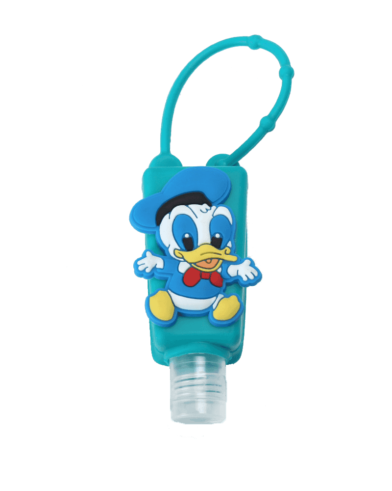 >Donald Duck 실리콘 손 소독제 병 홀더